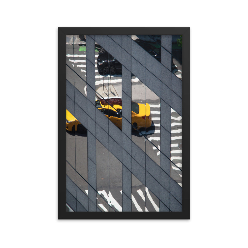 Reflection of Yellow Taxi - New York