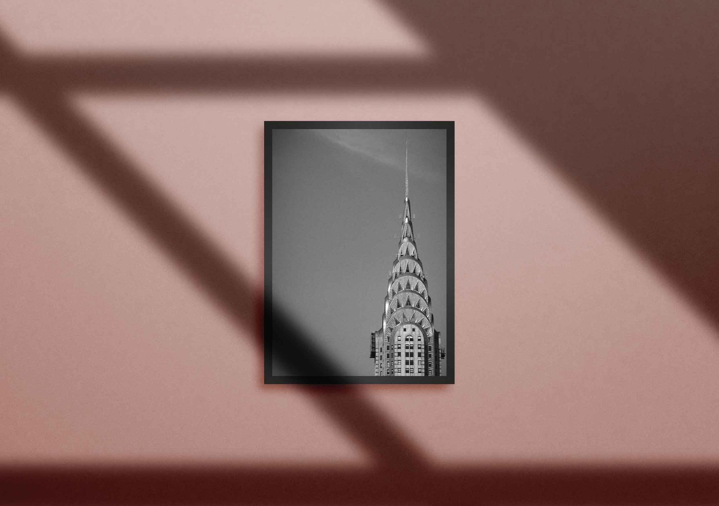 Vintage Chrysler Building - Black and White - New York