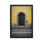 Florence Door - Portrait Framed Photograph -Florence, Italy