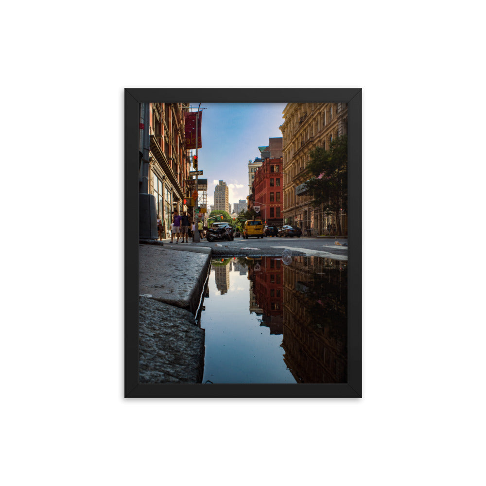 Reflections on 19th Street - Framed Photograph - New York, New York