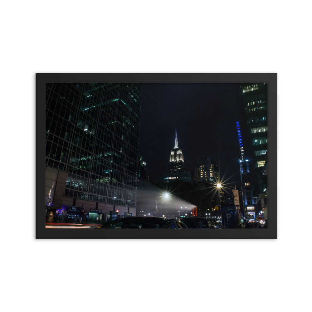 Empire State Vape - Framed Print - New York, New York