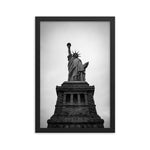 Lady Liberty - Black and White Framed Print - New York, New York